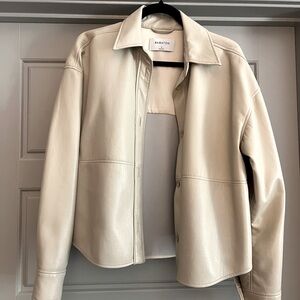 Aritzia Babaton Faux Leather Shacket